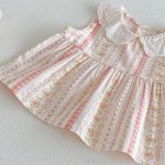 【73-120cm】セットアップ 女の子 花柄トップス&ストレートパンツ フリル付き 子供服 - 画像 (9)