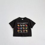 【80-160cm】Ｔシャツ ダイナソー カジュアル コットン - 画像 (6)