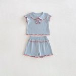 【66-110cm】セットアップ 柔らか 無地 肌に優しい ベビー服 - 画像 (6)