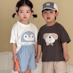 【80-150cm】セットアップ 可愛い アニマル柄 兄妹お揃い - 画像 (5)