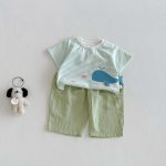 【73-110cm】Tシャツ 可愛い ボーダー トップス - 画像 (8)