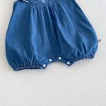 【66-90cm】ロンパース デニム フリル - 画像 (13)