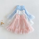 【73-120cm】ワンピース パステルカラー 蝶結び 女の子 おしゃれ - 画像 (9)