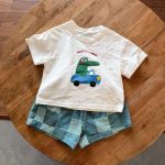 【80-150cm】セットアップorワンピース グリーンチェック 可愛い - 画像 (8)