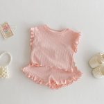 【73-120cm】セットアップ パステルカラー リブ 女の子 - 画像 (5)
