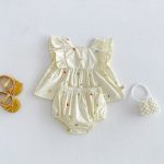 【66-100cm】セットアップ チェリー柄 トップス&ブルマ - 画像 (5)
