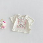 【73-120cm】Tシャツ 可愛い ガールズ 着心地良い トップス - 画像 (3)