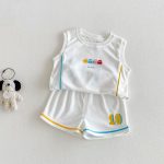 【73-120cm】セットアップ カジュアル ノースリーブ 肌に優しい - 画像 (4)