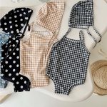 【66-100cm】水着 カラフル 帽子付き 全4色 可愛い - 画像 (4)