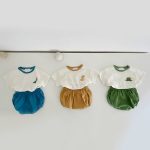 【73-100cm】セットアップ ベビー 恐竜柄 半袖Tシャツ&ショートパンツ - 画像 (3)