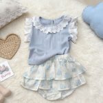 【66-100cm】セットアップ ブルーシャツ&ブルマレース - 画像 (4)