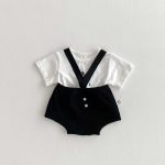 【66-90cm】サロペットorTシャツ カジュアル シンプル 赤ちゃん服 - 画像 (7)