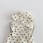 【66-90cm】ロンパース＆帽子 可愛い ハート ベビー服 - 画像 (7)