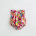 【66-90cm】ロンパース ベビー 写真映え おしゃれ 油絵風 - 画像 (9)