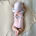 【73-120cm】水着 小花 可愛い スイムウェア&帽子 - 画像 (3)