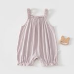 【73-100cm】サロペット パステルカラー 無地 肌触り良い ベビー服 - 画像 (5)