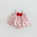 【66-90cm】ロンパース 可愛い ウサギ ピンク ベビー服 - 画像 (2)