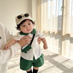 【73-100cm】セットアップ ダイナソー 可愛い トップス&ボトムス - 画像 (7)