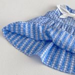 【73-120cm】ワンピースorシャツorスカート 可愛い ブルー チェック - 画像 (13)