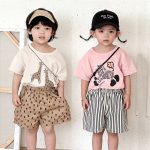 【80-150cm】セットアップ アニマル プリント 着心地良い おしゃれ