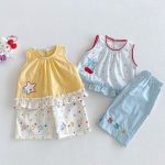 【73-120cm】セットアップ チェリー/スター柄 可愛い 女の子 - 画像 (6)