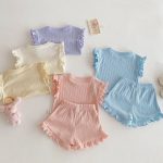 【73-120cm】セットアップ パステルカラー リブ 女の子 - 画像 (9)