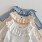 【66-90cm】　ロンパース 柔らか フリル襟 ベビー服 - 画像 (13)