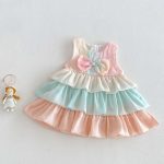 【予約販売】【73-120cm】ワンピース カラフル ケーキ 女の子 - 画像 (4)