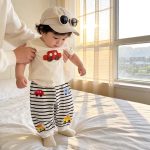 【73-100cm】セットアップ 車柄 Tシャツ&ボーダーパンツ - 画像 (12)