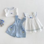 【73-120cm】フリルTシャツor刺繍サロペットorサロペットスカート 可愛い 子供服 - 画像 (5)