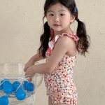 【80-130cm】水着 フリルデザイン リゾート 可愛い 女の子 スイムウェア - 画像 (5)