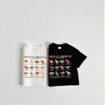 【80-160cm】Ｔシャツ ダイナソー カジュアル コットン - 画像 (3)