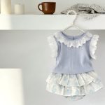 【66-100cm】セットアップ ブルーシャツ&ブルマレース - 画像 (7)