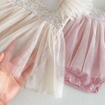 【66-90cm】ロンパース フリル メッシュ 可愛い 女の子 - 画像 (14)