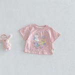 【80-150cm】Tシャツ 可愛い ドット 女の子 トップス - 画像 (5)