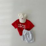 【73-120cm】ショートパンツ ハートプリント カジュアル ボトムス - 画像 (9)