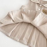 【73-110cm】ワンピース クマセーラー ノースリーブ 女の子 シンプル - 画像 (20)