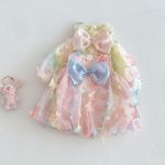 【73-120cm】ワンピース カラフル 蝶結び おしゃれ - 画像 (3)