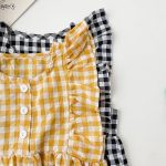 【73-100cm】ロンパース チェック柄 ノースリーブ 可愛い ベビー服 - 画像 (9)