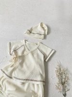 【66-90cm】セットアップ ベビー 韓国風 無地 ワッフル - 画像 (17)