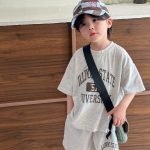 【90-160cm】セットアップ 兄妹お揃い ルーズ カジュアル 二点セット - 画像 (5)