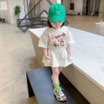 【80-130cm】セットアップ 女の子 英字柄 カートゥーン