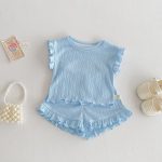 【73-120cm】セットアップ パステルカラー リブ 女の子 - 画像 (7)