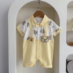 【予約販売】【66-100cm】ロンパース キュート クマ 可愛い ベビー服 - 画像 (5)