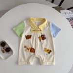 【66-100cm】ロンパース クマ 可愛い 半袖 ベビー服 - 画像 (5)