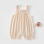 【73-100cm】サロペット パステルカラー 無地 肌触り良い ベビー服 - 画像 (3)