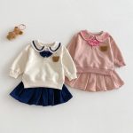 【73-110cm】クマ柄セーラー風セットアップ - 画像 (6)