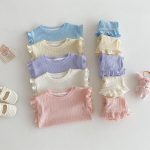【73-120cm】セットアップ パステルカラー リブ 女の子 - 画像 (13)