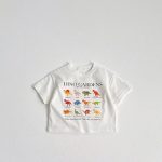 【80-160cm】Ｔシャツ ダイナソー カジュアル コットン - 画像 (5)