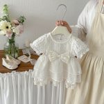 【73-100cm】ワンピースセット 蝶結び 可愛い 女の子 - 画像 (6)